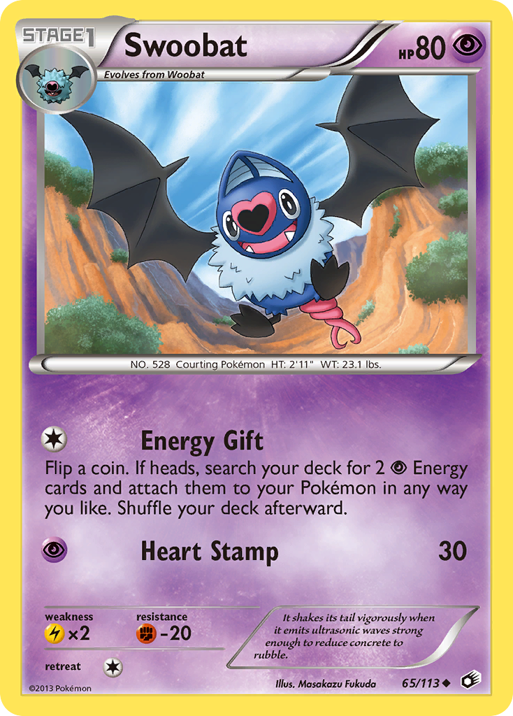 Swoobat (65/113) [Black & White: Legendary Treasures] | Gear Gaming Bentonville