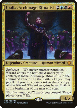 Inalla, Archmage Ritualist (Commander 2017) [Oversize Cards] | Gear Gaming Bentonville