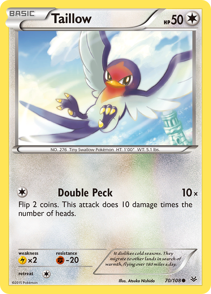 Taillow (70/108) [XY: Roaring Skies] | Gear Gaming Bentonville