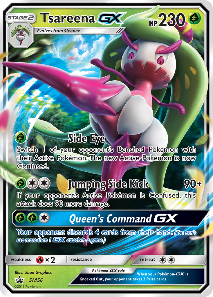 Tsareena GX (SM56) [Sun & Moon: Black Star Promos] | Gear Gaming Bentonville