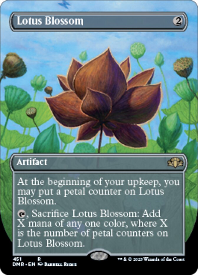 Lotus Blossom (Borderless Alternate Art) [Dominaria Remastered] | Gear Gaming Bentonville