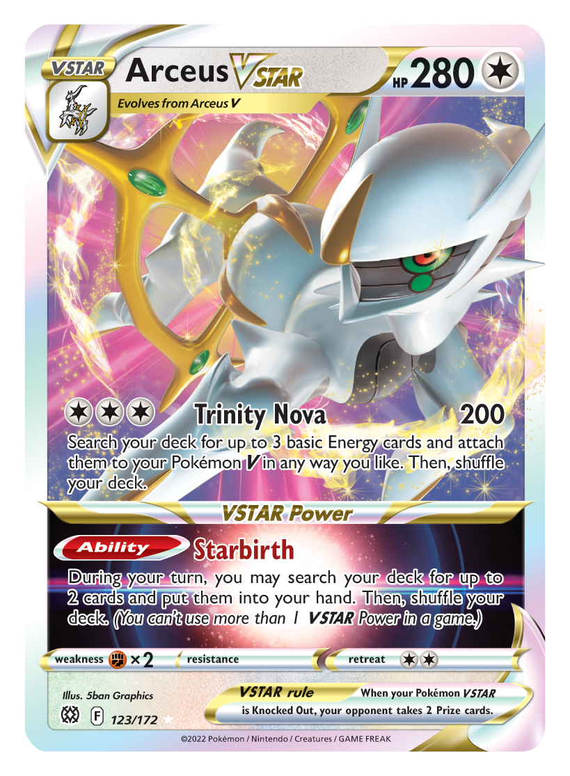 Arceus VSTAR (123/172) (Jumbo Card) [Sword & Shield: Brilliant Stars] | Gear Gaming Bentonville