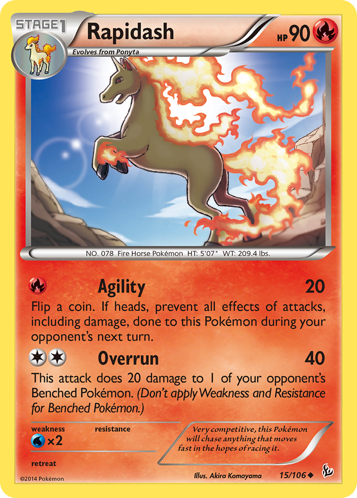 Rapidash (15/106) [XY: Flashfire] | Gear Gaming Bentonville