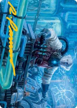 Ludevic, Necrogenius Art Card (Gold-Stamped Signature) [Innistrad: Midnight Hunt Art Series] | Gear Gaming Bentonville