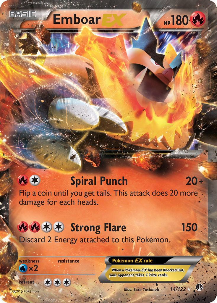 Emboar EX (14/122) [XY: BREAKpoint] | Gear Gaming Bentonville