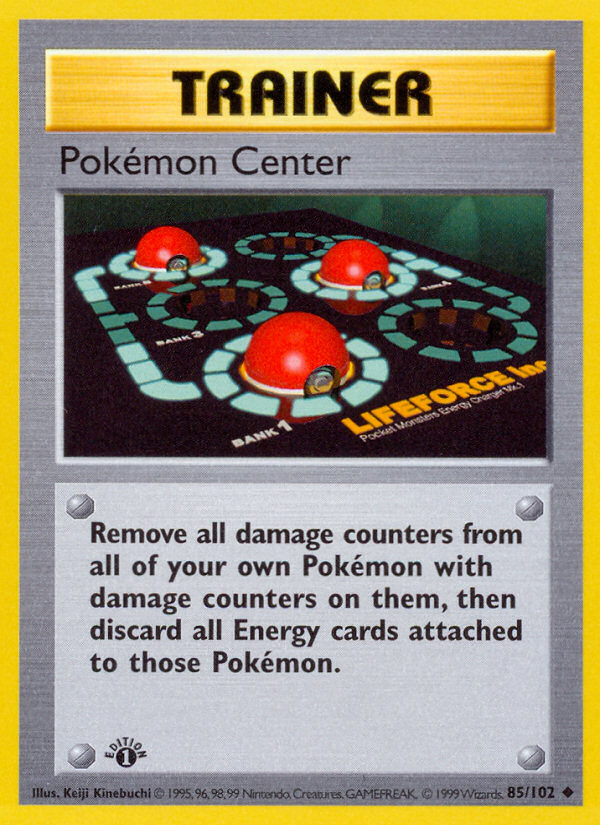 Pokemon Center (85/102) (Shadowless) [Base Set 1st Edition] | Gear Gaming Bentonville