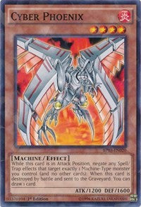 Cyber Phoenix (Shatterfoil) [Battle Pack 3: Monster League] [BP03-EN020] | Gear Gaming Bentonville