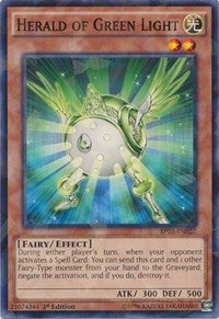 Herald of Green Light (Shatterfoil) [Battle Pack 3: Monster League] [BP03-EN022] | Gear Gaming Bentonville