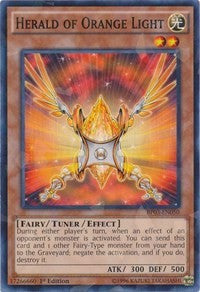 Herald of Orange Light (Shatterfoil) [Battle Pack 3: Monster League] [BP03-EN050] | Gear Gaming Bentonville