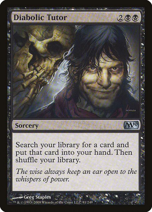 Diabolic Tutor [Magic 2010 (M10)] | Gear Gaming Bentonville