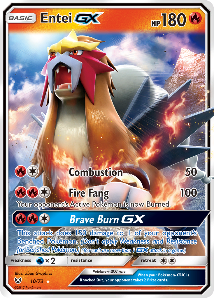 Entei GX (10/73) [Sun & Moon: Shining Legends] | Gear Gaming Bentonville