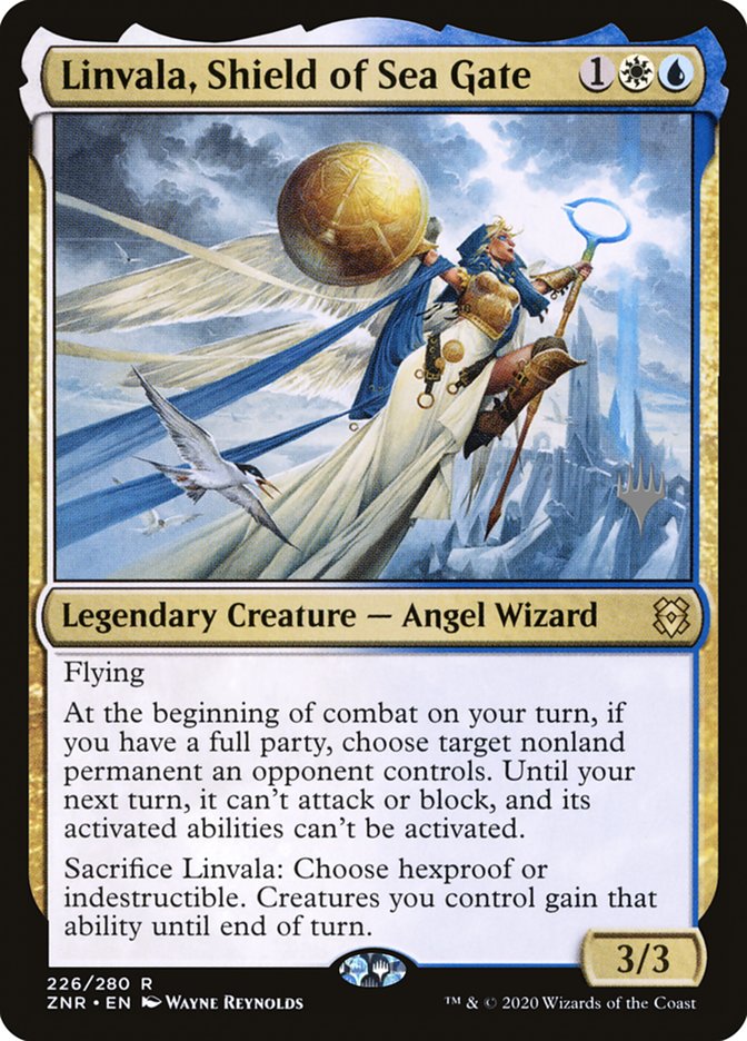 Linvala, Shield of Sea Gate (Promo Pack) [Zendikar Rising Promos] | Gear Gaming Bentonville