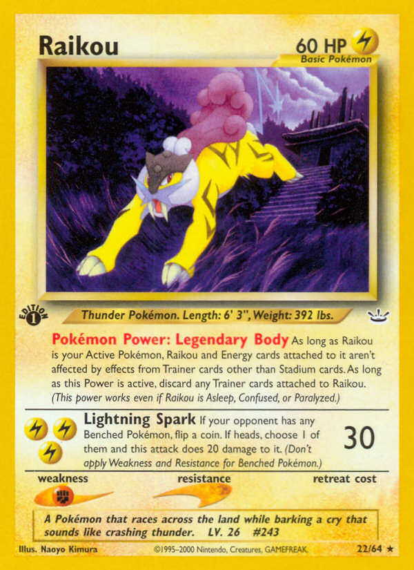 Raikou (22/64) [Neo Revelation 1st Edition] | Gear Gaming Bentonville