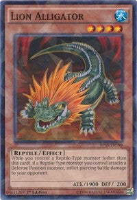 Lion Alligator (Shatterfoil) [Battle Pack 3: Monster League] [BP03-EN089] | Gear Gaming Bentonville
