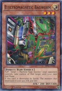 Electromagnetic Bagworm (Shatterfoil) [Battle Pack 3: Monster League] [BP03-EN100] | Gear Gaming Bentonville