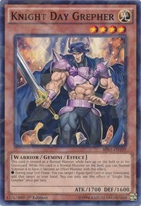 Knight Day Grepher (Shatterfoil) [Battle Pack 3: Monster League] [BP03-EN109] | Gear Gaming Bentonville