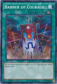 Banner of Courage (Shatterfoil) [Battle Pack 3: Monster League] [BP03-EN147] | Gear Gaming Bentonville