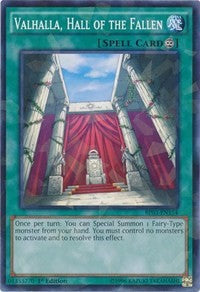 Valhalla, Hall of the Fallen (Shatterfoil) [Battle Pack 3: Monster League] [BP03-EN154] | Gear Gaming Bentonville