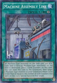 Machine Assembly Line (Shatterfoil) [Battle Pack 3: Monster League] [BP03-EN167] | Gear Gaming Bentonville