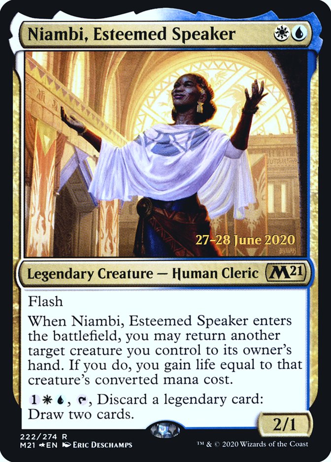 Niambi, Esteemed Speaker  [Core Set 2021 Prerelease Promos] | Gear Gaming Bentonville