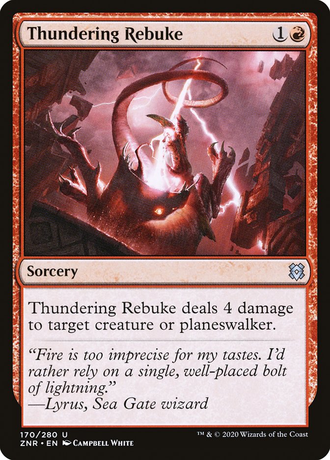 Thundering Rebuke [Zendikar Rising] | Gear Gaming Bentonville