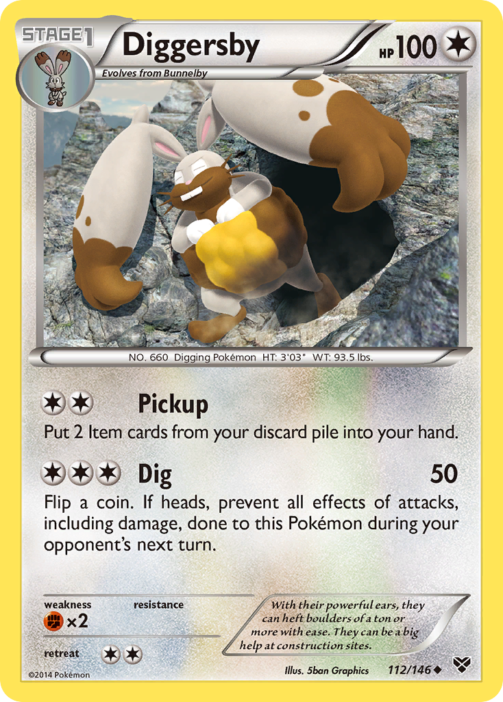 Diggersby (112/146) [XY: Base Set] | Gear Gaming Bentonville