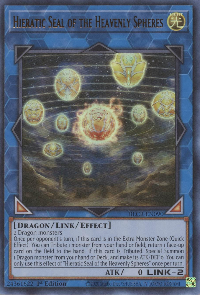 Hieratic Seal of the Heavenly Spheres [BLCR-EN090] Ultra Rare | Gear Gaming Bentonville