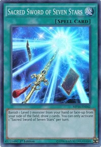 Sacred Sword of Seven Stars [2014 Mega-Tins Mega Pack] [MP14-EN042] | Gear Gaming Bentonville