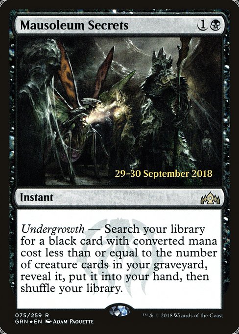 Mausoleum Secrets [Prerelease Cards] | Gear Gaming Bentonville