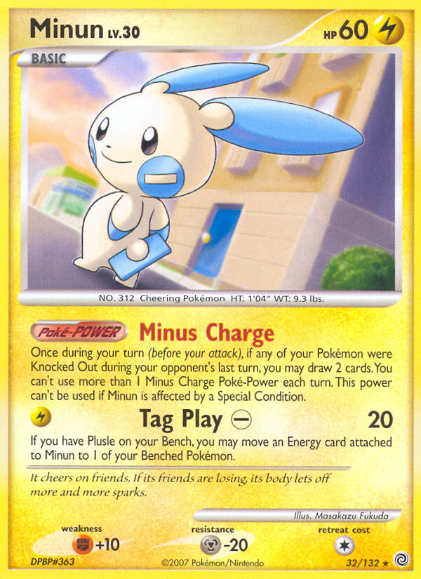 Minun (32/132) [Diamond & Pearl: Secret Wonders] | Gear Gaming Bentonville