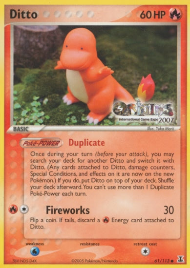 Ditto (61/113) (Origins Game Fair 2007) [EX: Delta Species] | Gear Gaming Bentonville