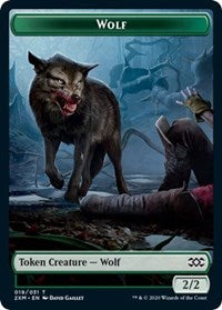 Wolf // Wurm (030) Double-sided Token [Double Masters Tokens] | Gear Gaming Bentonville