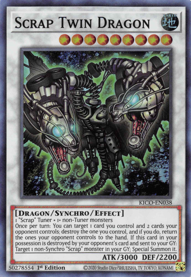 Scrap Twin Dragon [KICO-EN038] Super Rare | Gear Gaming Bentonville