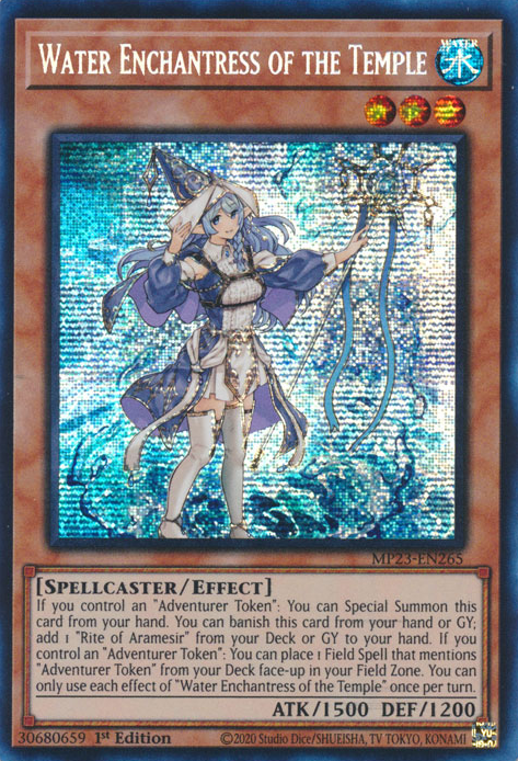 Water Enchantress of the Temple [MP23-EN265] Prismatic Secret Rare | Gear Gaming Bentonville