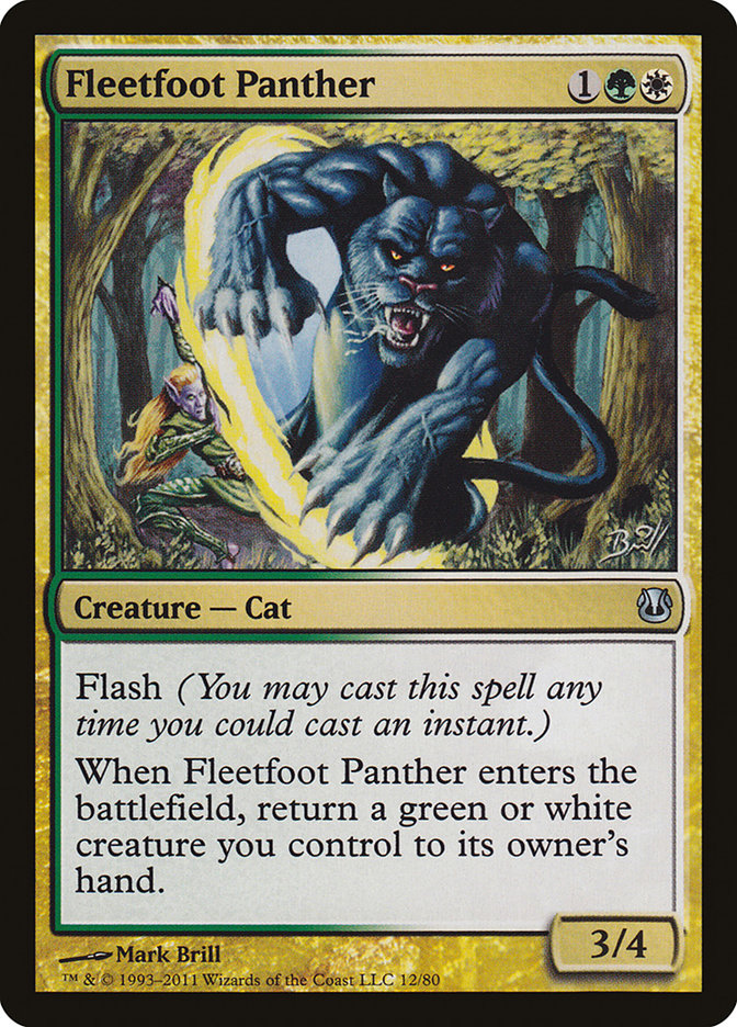 Fleetfoot Panther [Duel Decks: Ajani vs. Nicol Bolas] | Gear Gaming Bentonville