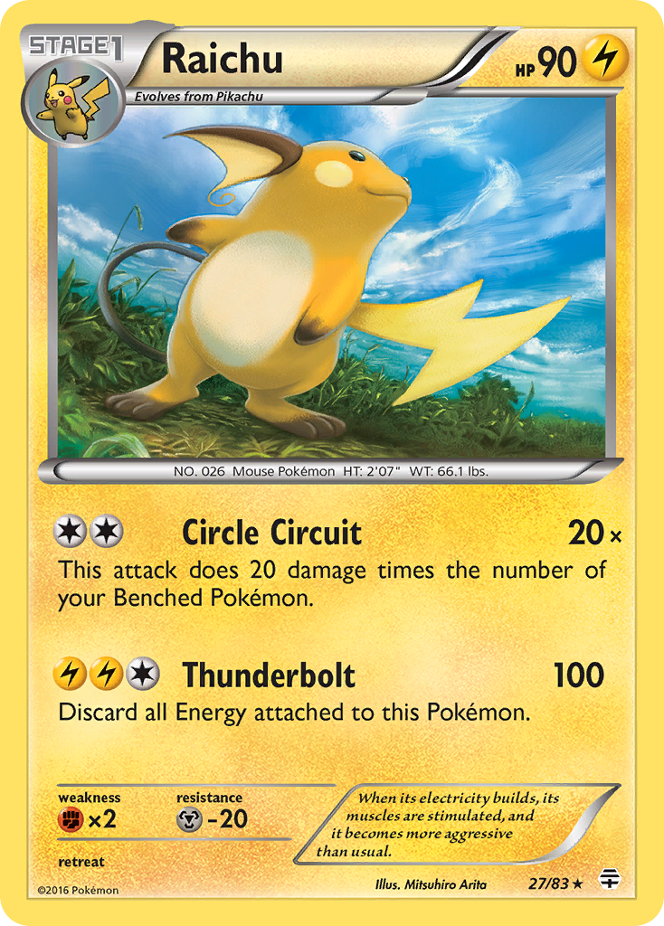 Raichu (27/83) [XY: Generations] | Gear Gaming Bentonville