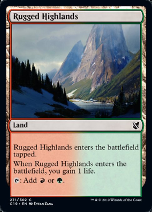 Rugged Highlands [Commander 2019] | Gear Gaming Bentonville