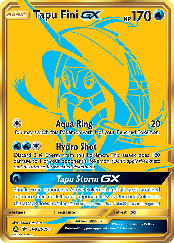 Tapu Fini GX (SV92/SV94) [Sun & Moon: Hidden Fates - Shiny Vault] | Gear Gaming Bentonville