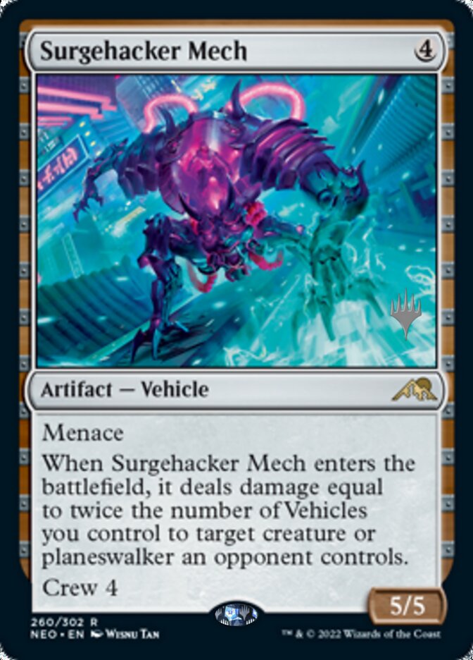 Surgehacker Mech (Promo Pack) [Kamigawa: Neon Dynasty Promos] | Gear Gaming Bentonville