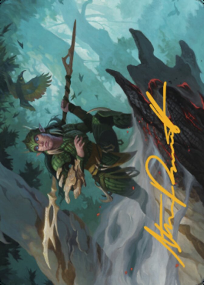 Gwenna, Eyes of Gaea Art Card (Gold-Stamped Signature) [The Brothers' War Art Series] | Gear Gaming Bentonville