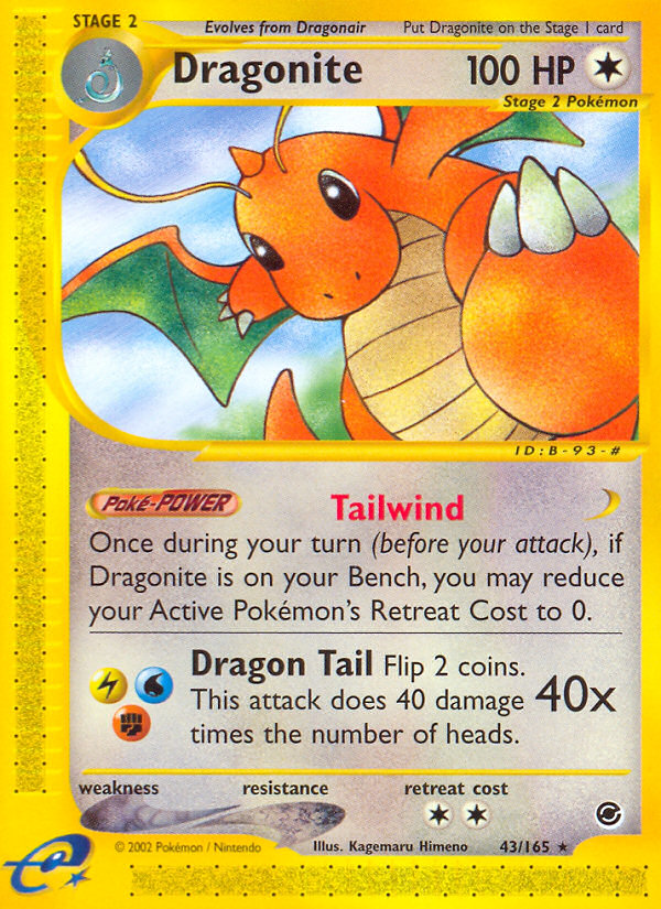 Dragonite (43/165) [Expedition: Base Set] | Gear Gaming Bentonville