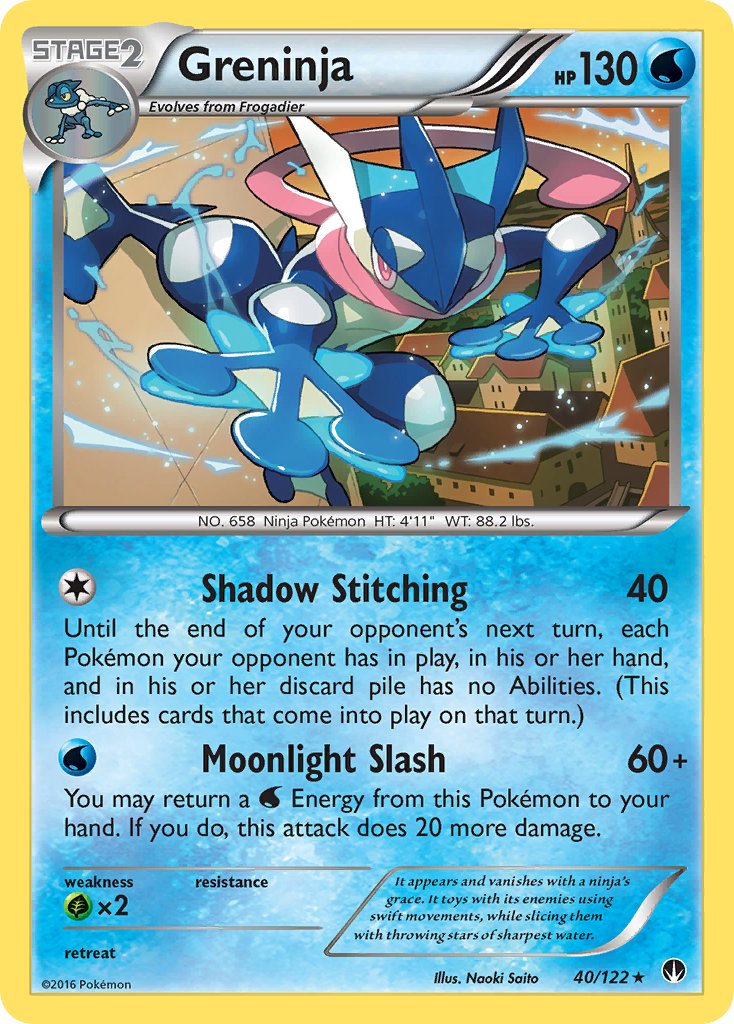 Greninja (40/122) (Theme Deck Exclusive) [XY: BREAKpoint] | Gear Gaming Bentonville