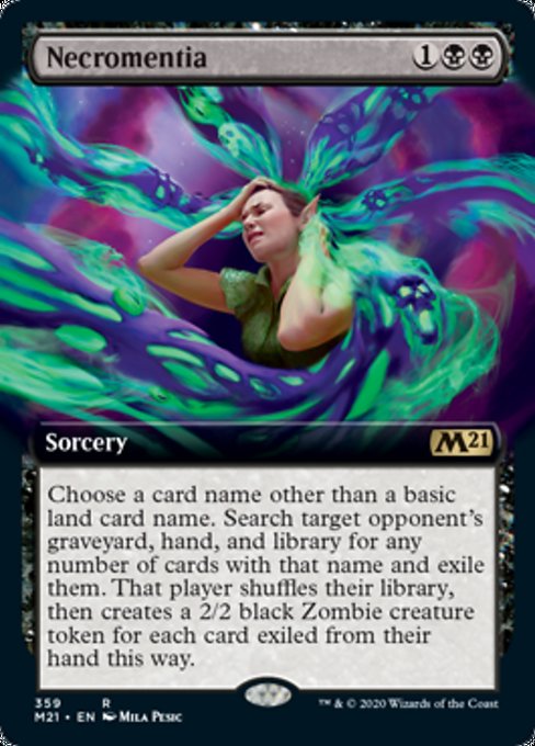 Necromentia (Extended Art) [Core Set 2021] | Gear Gaming Bentonville