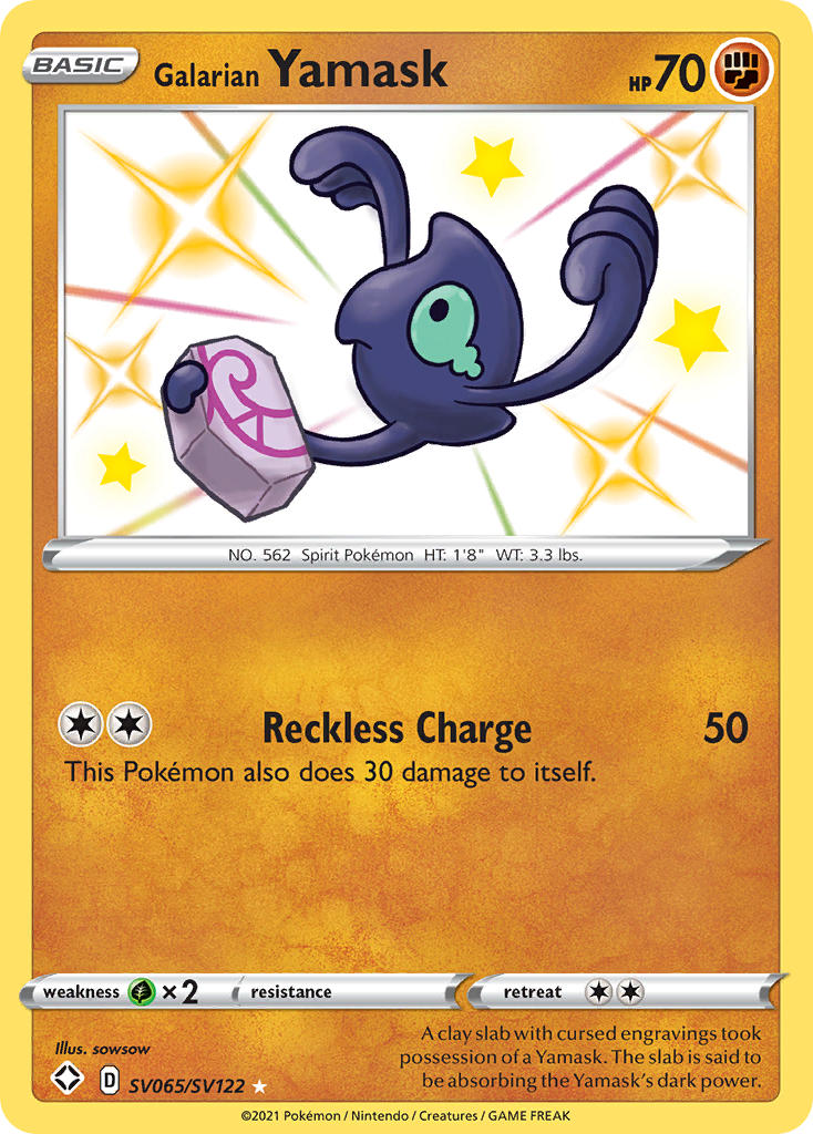 Galarian Yamask (SV065/SV122) [Sword & Shield: Shining Fates] | Gear Gaming Bentonville