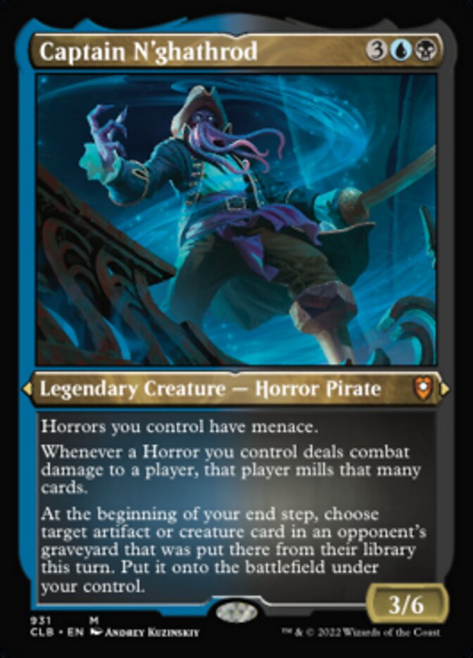 Captain N'ghathrod (Display Commander) (Foil Etched) [Commander Legends: Battle for Baldur's Gate] | Gear Gaming Bentonville