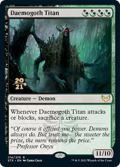 Daemogoth Titan [Strixhaven: School of Mages Prerelease Promos] | Gear Gaming Bentonville