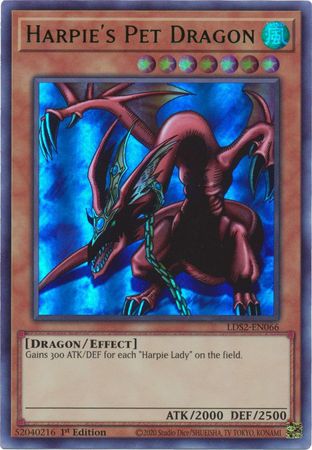 Harpie's Pet Dragon (Green) [LDS2-EN066] Ultra Rare | Gear Gaming Bentonville