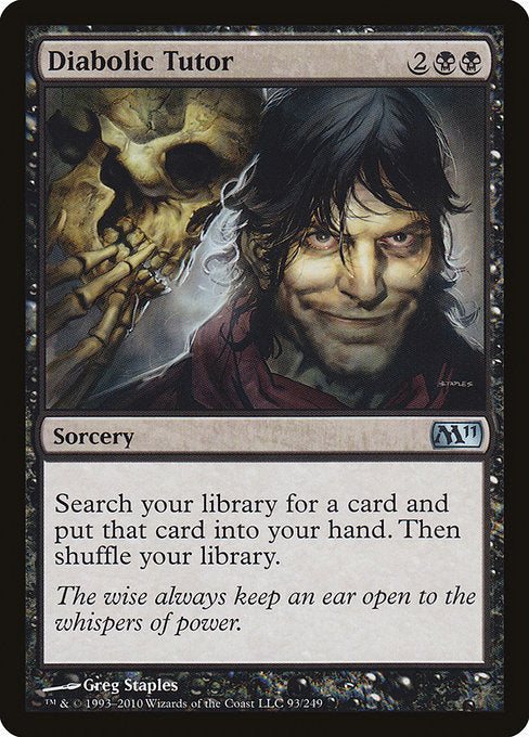 Diabolic Tutor [Magic 2011 (M11)] | Gear Gaming Bentonville