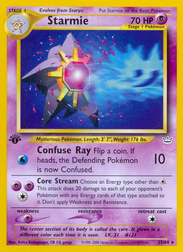 Starmie (25/64) [Neo Revelation 1st Edition] | Gear Gaming Bentonville