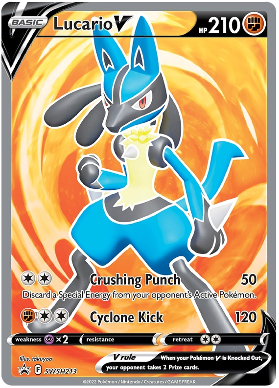 Lucario V (SWSH213) [Sword & Shield: Black Star Promos] | Gear Gaming Bentonville